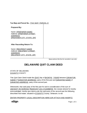 Delaware Quit Claim Deed