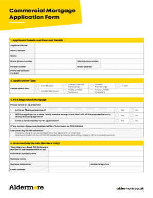 Commercial Mortgage Application Form