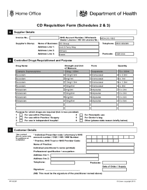 CD Requisition Form FP10CDF