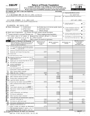 Form 990-PF 2021