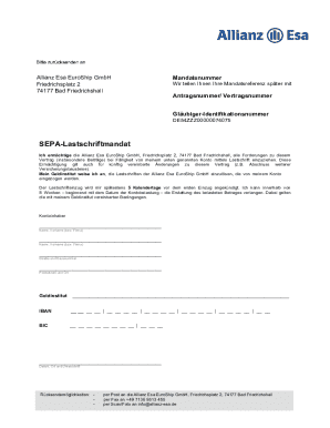 SEPA Direct Debit Mandate