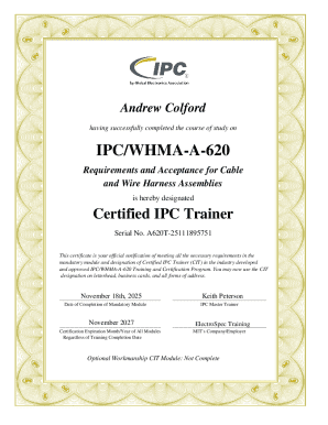 IPC Certified Trainer Certificate