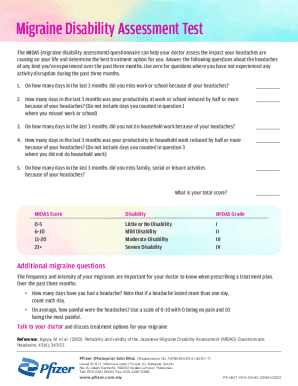 Migraine Disability Assessment Test