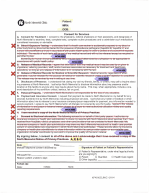 Patient Consent for Services