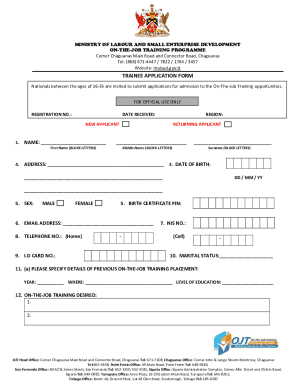 Trainee Application Form