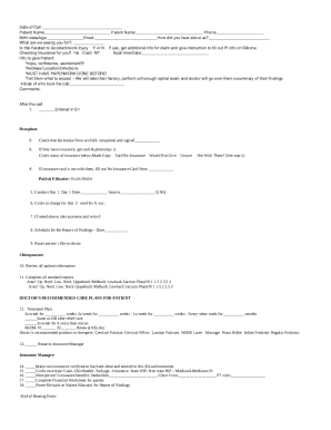 Patient Intake and Routing Form