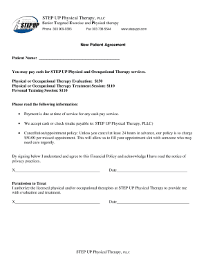 New Patient Agreement