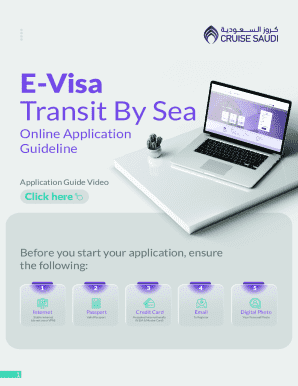 Saudi Arabia E-Visa Transit By Sea Application