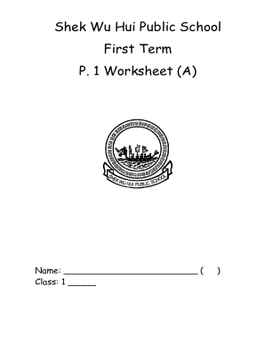 First Day at School Worksheet