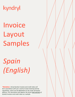 Kyndryl Spain Invoice and Credit Note Template