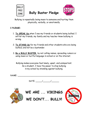 Bully Buster Pledge