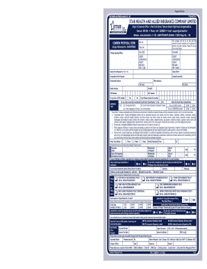 Star Health Insurance Proposal Form
