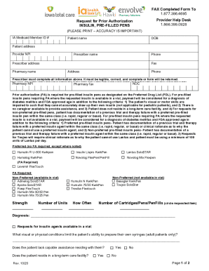 Iowa Medicaid Prior Authorization Request for Pens