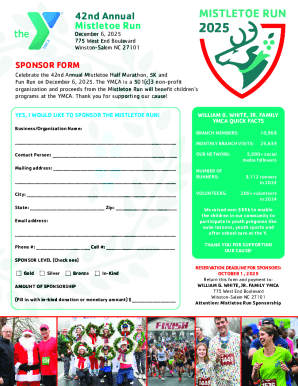 Mistletoe Run Sponsorship Form