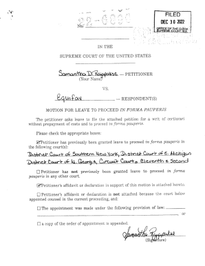 Motion for Leave to Proceed in Forma Pauperis