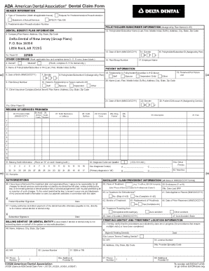 Dental Claim Form
