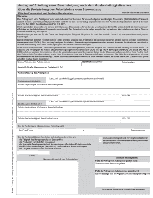Application for Certificate of Tax Exemption for Foreign Work Assignment