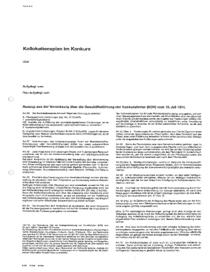 Kollokationsplan Form 6K