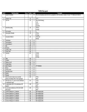 T3/R16 Tax Form Layout