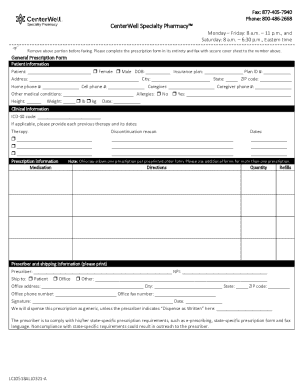 General Prescription Form
