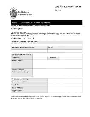 Job Application Form