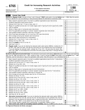 Form 6765 Credit for Increasing Research Activities