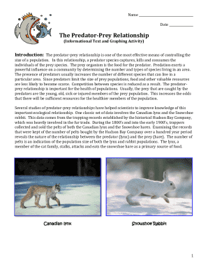 Predator-Prey Relationship Activity