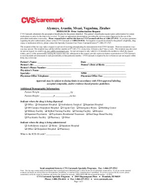 HMSA CVS Caremark Prior Authorization Request for Biosimilars