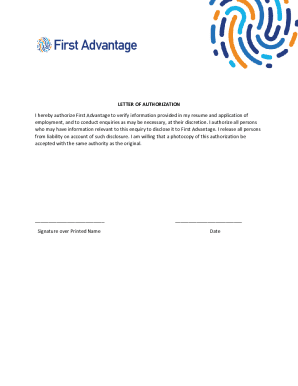 Letter of Authorization