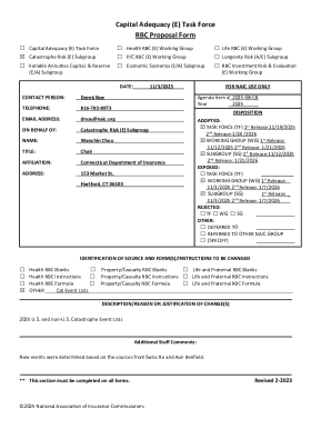 RBC Proposal Form