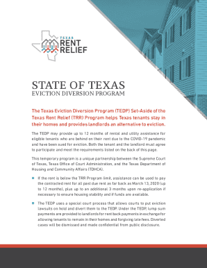 Texas Eviction Diversion Program Application