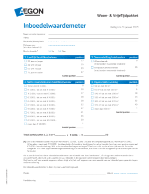 Dutch Household Inventory Value Calculator