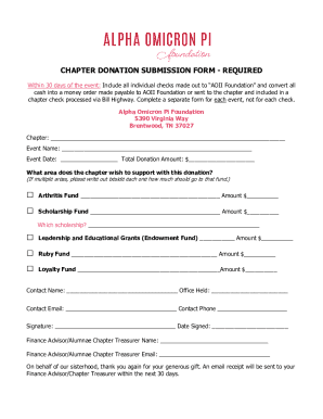 AOII Foundation Donation Submission Form