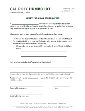 Consent for Release of Information