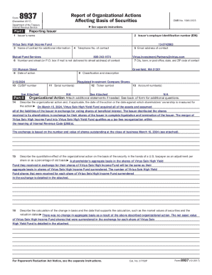 Form 8937 Report