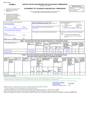SEC Form 4 Statement of Changes in Beneficial Ownership