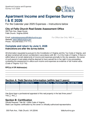 Apartment Income and Expense Survey I & E 2026