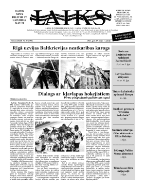 Laiks Newspaper Subscription Form