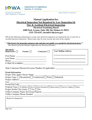 Iowa Electrical Inspection Application - Fill Out, Sign & Share Online ...