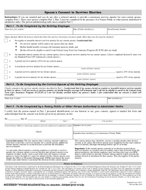 Spouse's Consent to Survivor Election