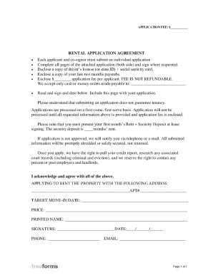 Pennsylvania Rental Application