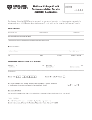 NCCRS Application Form