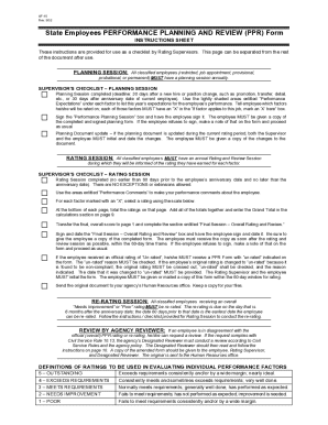State Employees Performance Planning and Review Form