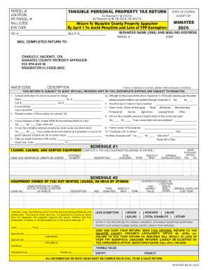 Florida Tangible Personal Property Tax Return