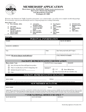NATCA Membership Application