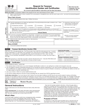 IRS Form W-9