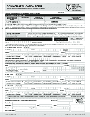 Common Application Form