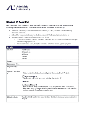 Student IP Deed Poll
