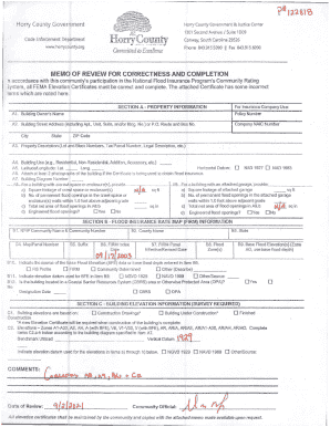 FEMA Elevation Certificate