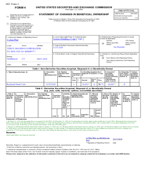 SEC Form 4 Beneficial Ownership Report